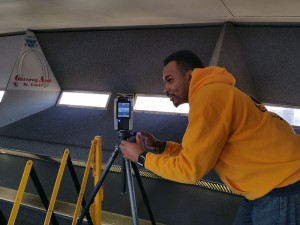 Pitzman's Co 3D Laser Scanning the Observation Deck.
